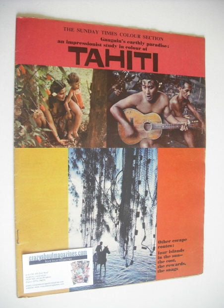 The Sunday Times Colour Section magazine - Tahiti cover (25 February 1962)