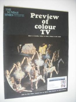 The Sunday Times Colour Section magazine - Preview Of Colour TV cover (17 June 1962)