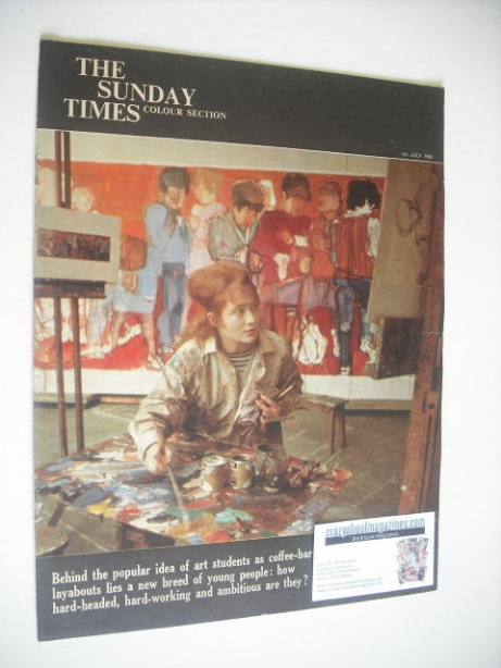 <!--1962-07-01-->The Sunday Times Colour Section magazine - Art Students co