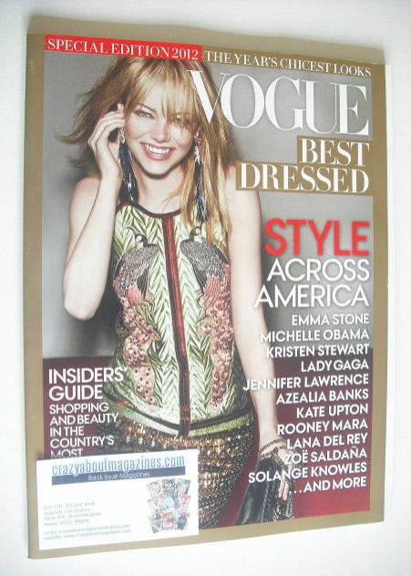 Vogue Best Dressed Special Edition magazine (2012 - Emma Stone cover)
