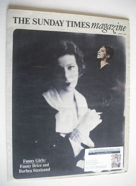 The Sunday Times magazine - Fanny Brice and Barbra Streisand (12 January 1969)