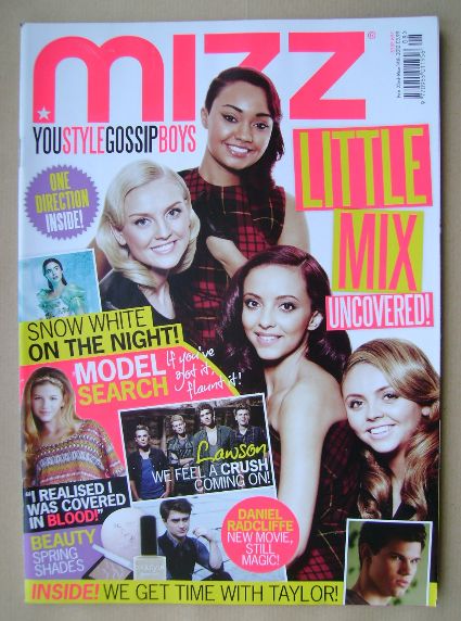 <!--2012-02-23-->MIZZ magazine - Little Mix cover (23 February - 14 March 2