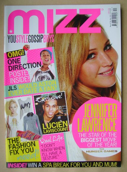 MIZZ magazine - Jennifer Lawrence cover (15 March - 4 April 2012)