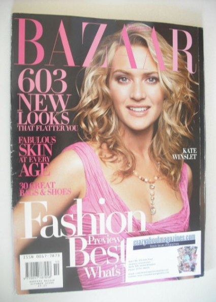 Harper's Bazaar magazine - October 2004 - Kate Winslet cover