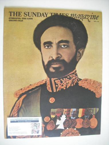 The Sunday Times magazine - Emperor Haile Selassie cover (8 June 1969)