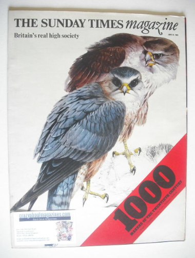 The Sunday Times magazine - Birds Of Britain cover (22 June 1969)