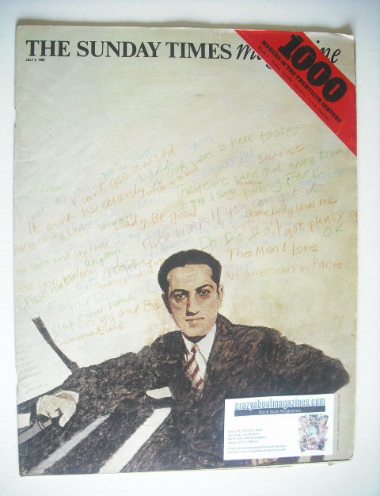 The Sunday Times magazine - George Gershwin cover (6 July 1969)