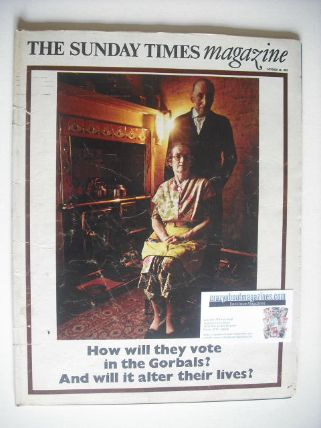 The Sunday Times magazine - How Will They Vote cover (26 October 1969)