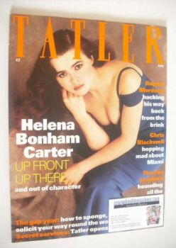Tatler magazine - July 1992 - Helena Bonham Carter cover