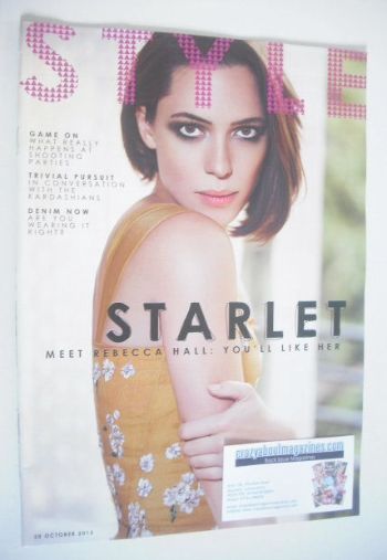 Style magazine - Rebecca Hall cover (20 October 2013)