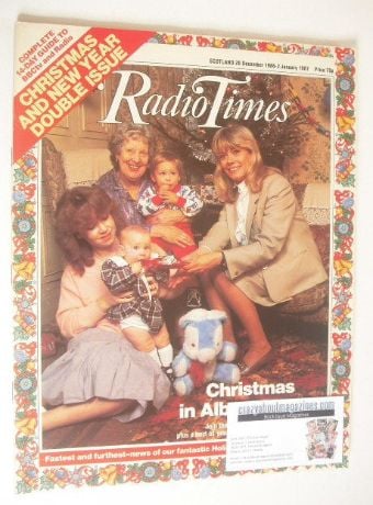 Radio Times magazine - Christmas In Albert Square cover (20 December 1986 - 2 January 1987, Scotland Edition)