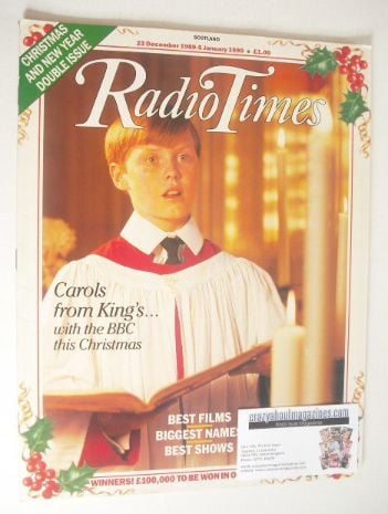 Radio Times magazine - Choirboy Christmas Issue (23 December 1989 - 5 January 1990)
