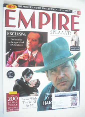 <!--1989-09-->Empire magazine - Harrison Ford cover (September 1989 - Issue