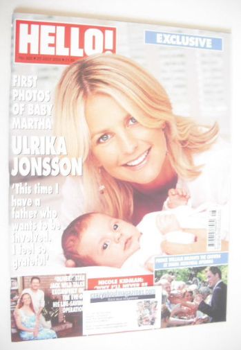 <!--2004-07-20-->Hello! magazine - Ulrika Jonsson cover (20 July 2004 - Iss