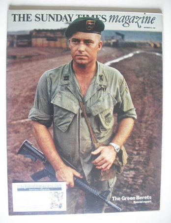 The Sunday Times magazine - The Green Berets cover (9 November 1969)