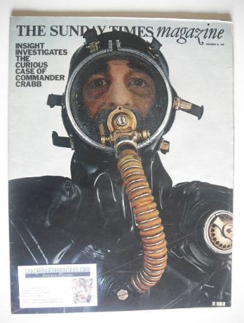 The Sunday Times magazine - Commander Crabb cover (23 November 1969)