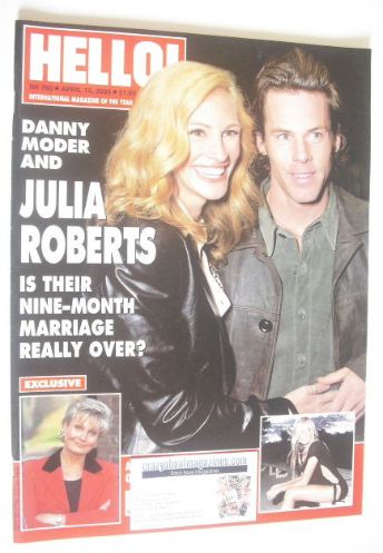 Hello! magazine - Julia Roberts and Danny Moder cover (15 April 2003 - Issue 760)