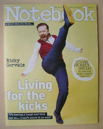 Notebook magazine - Ricky Gervais cover (13 April 2014)