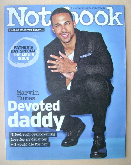 Notebook magazine - Marvin Humes cover (15 June 2014)