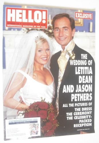 <!--2002-10-08-->Hello! magazine - Letitia Dean wedding cover (8 October 20