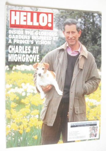 Hello! magazine - Prince Charles cover (8 August 1998 - Issue 521)