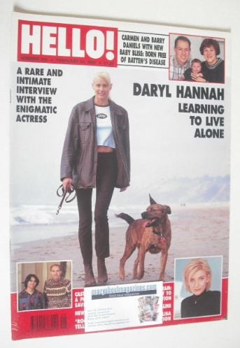Hello! magazine - Daryl Hannah cover (24 February 1996 - Issue 395)