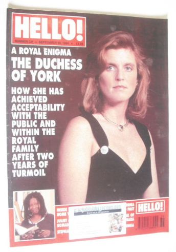 Hello! magazine - The Duchess Of York cover (10 September 1994 - Issue 321)