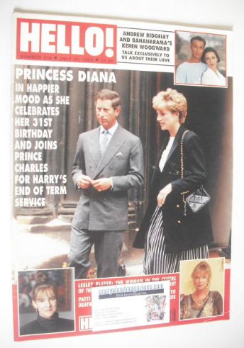 Hello! magazine - Prince Charles and Princess Diana cover (11 July 1992 - Issue 210)