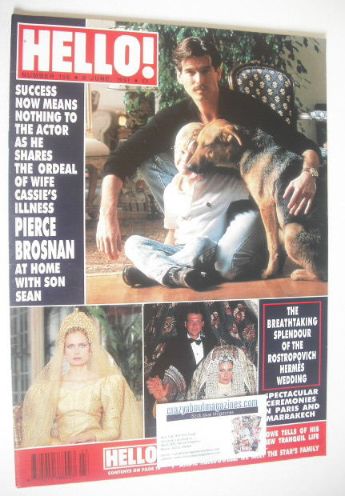Hello! magazine - Pierce Brosnan cover (8 June 1991 - Issue 156)