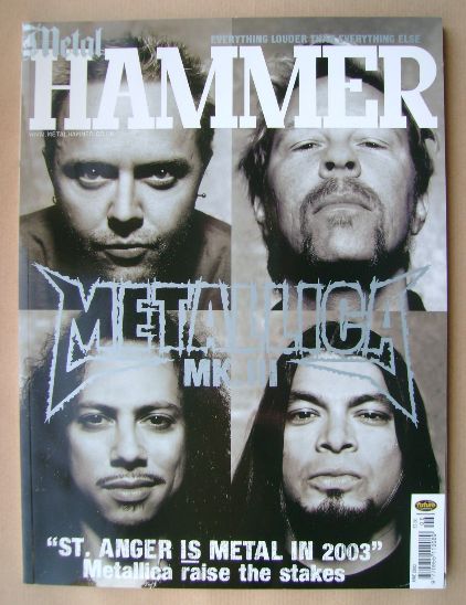Metal Hammer magazine - Metallica cover (June 2003)