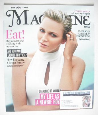 The Times magazine - Princess Charlene of Monaco cover (13 July 2013)