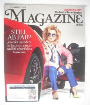 The Times magazine - Jennifer Saunders cover (28 September 2013)