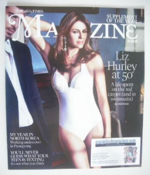 The Times magazine - Elizabeth Hurley cover (21 March 2015)