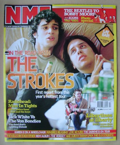 NME magazine - The Strokes cover (25 October 2003)