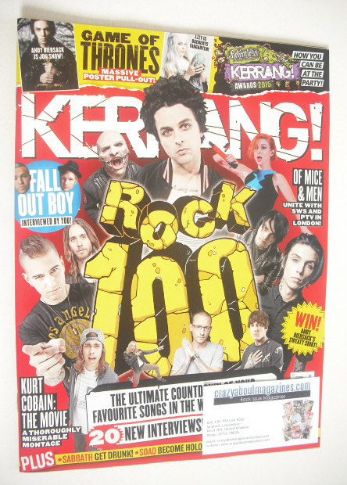 <!--2015-04-11-->Kerrang magazine - Rock 100 cover (11 April 2015 - Issue 1