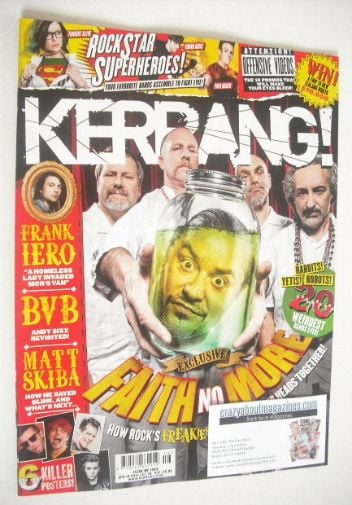 <!--2015-04-18-->Kerrang magazine - Faith No More cover (18 April 2015 - Is