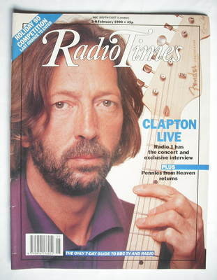 Radio Times magazine - Eric Clapton cover (3-9 February 1990)