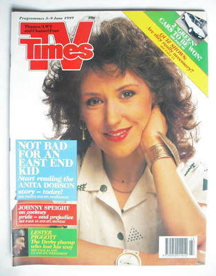TV Times magazine - Anita Dobson cover (3-9 June 1989)