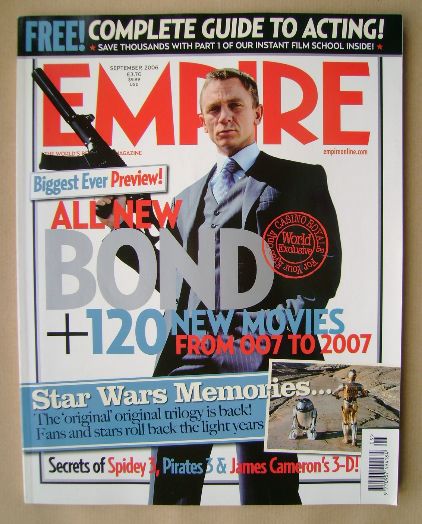 <!--2006-09-->Empire magazine - Daniel Craig cover (September 2006 - Issue 
