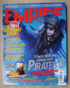 Empire magazine - Johnny Depp cover (June 2007 - Issue 216)
