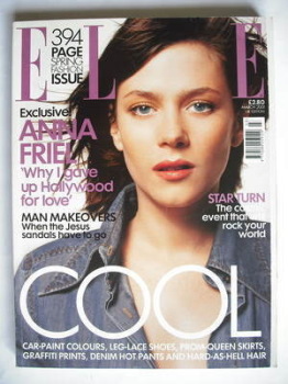British Elle magazine - March 2001 - Anna Friel cover