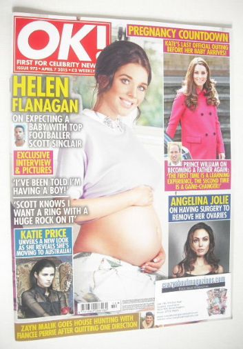 OK! magazine - Helen Flanagan cover (7 April 2015 - Issue 975)