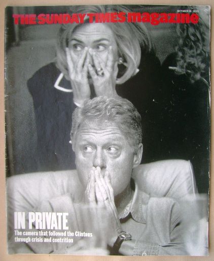 <!--2000-10-29-->The Sunday Times magazine - Hillary and Bill Clinton cover