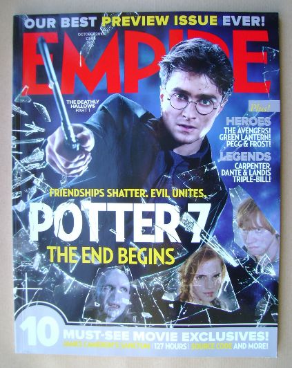 Empire magazine - Daniel Radcliffe cover (October 2010 - Issue 256)