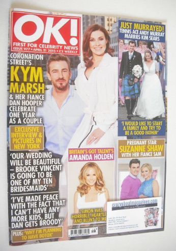 OK! magazine - Kym Marsh and Dan Hooper cover (21 April 2015 - Issue 977)