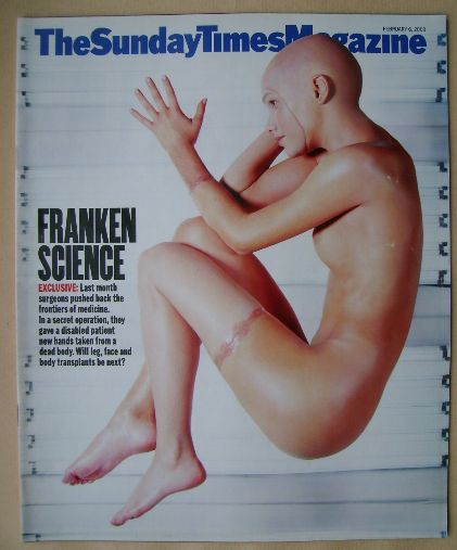 <!--2000-02-06-->The Sunday Times magazine - Franken Science cover (6 Febru