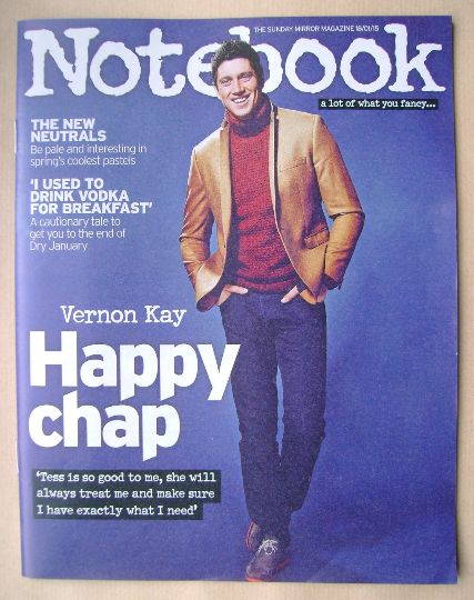 Notebook magazine - Vernon Kay cover (18 January 2015)
