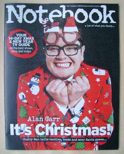 <!--2014-12-21-->Notebook magazine - Alan Carr cover (21 December 2014)