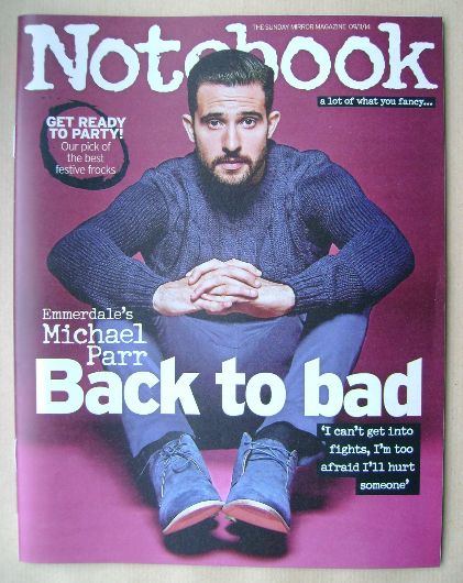 Notebook magazine - Michael Parr cover (9 November 2014)