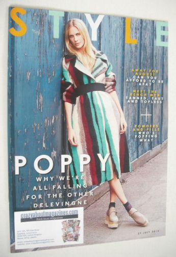 <!--2014-07-27-->Style magazine - Poppy Delevingne cover (27 July 2014)